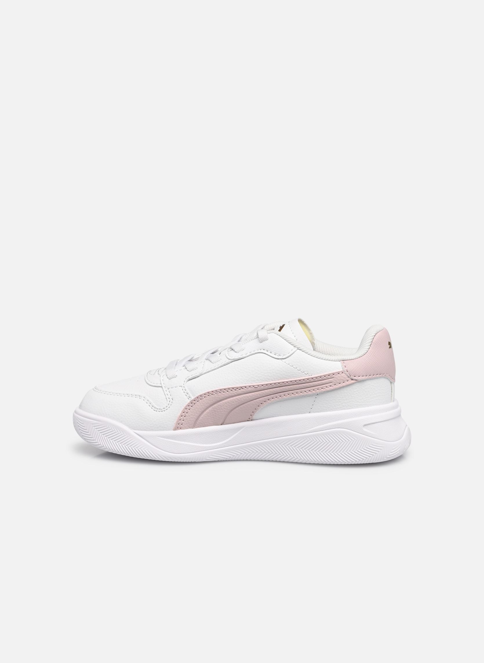 Baskets Court Bae AC PS fille blanc Puma Baskets Court Bae AC PS fille blanc PUMA WHITE-MISTY PINK-PUMA GOL