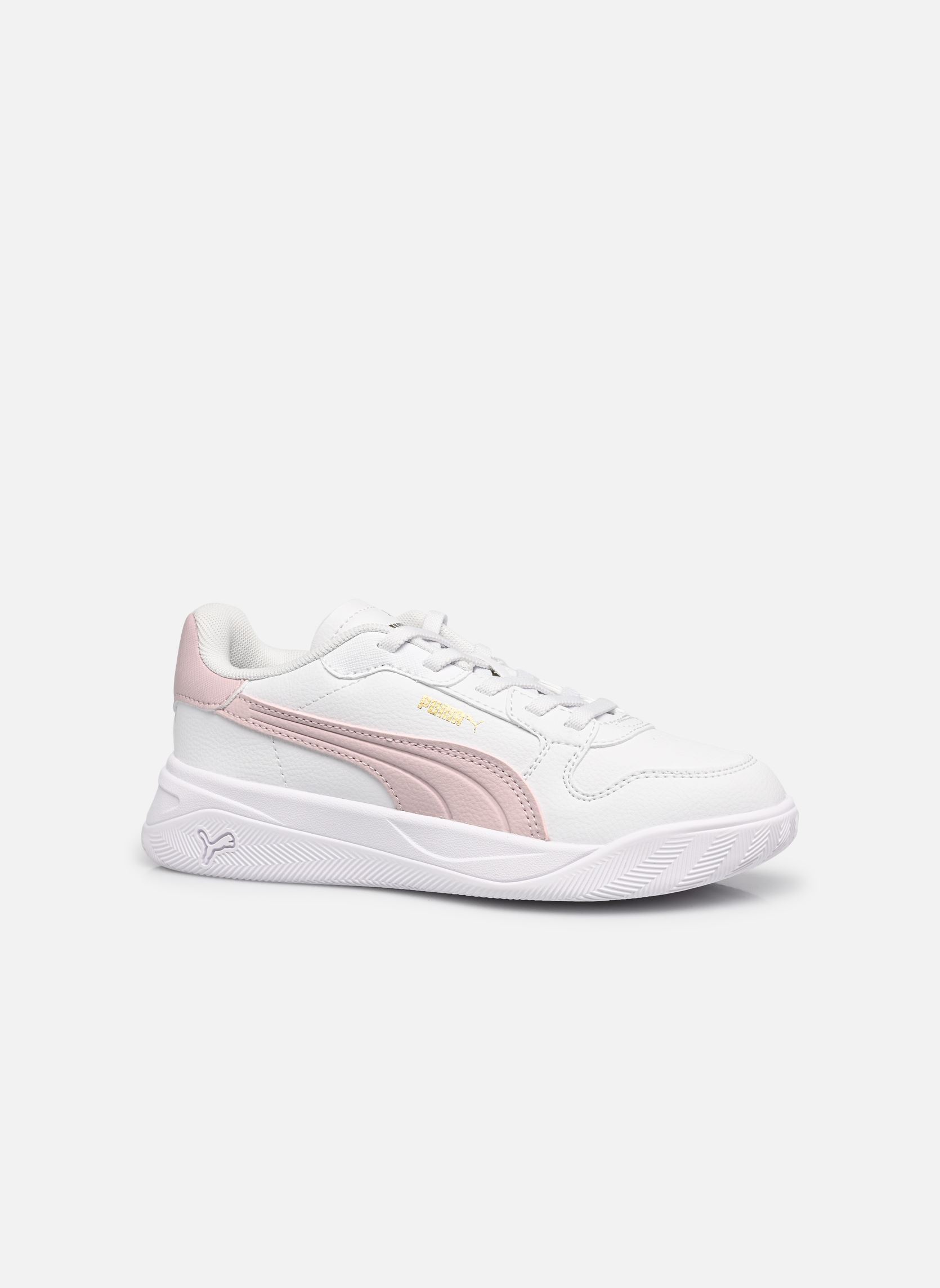 Baskets Court Bae AC PS fille blanc Puma Baskets Court Bae AC PS fille blanc PUMA WHITE-MISTY PINK-PUMA GOL