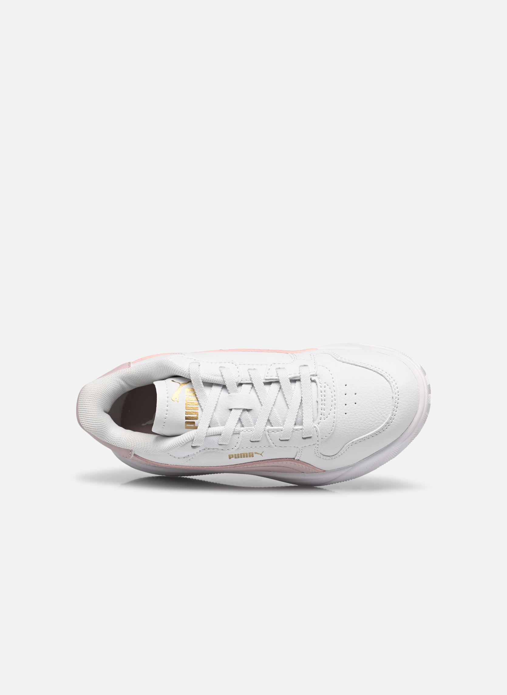 Baskets Court Bae AC PS fille blanc Puma Baskets Court Bae AC PS fille blanc PUMA WHITE-MISTY PINK-PUMA GOL