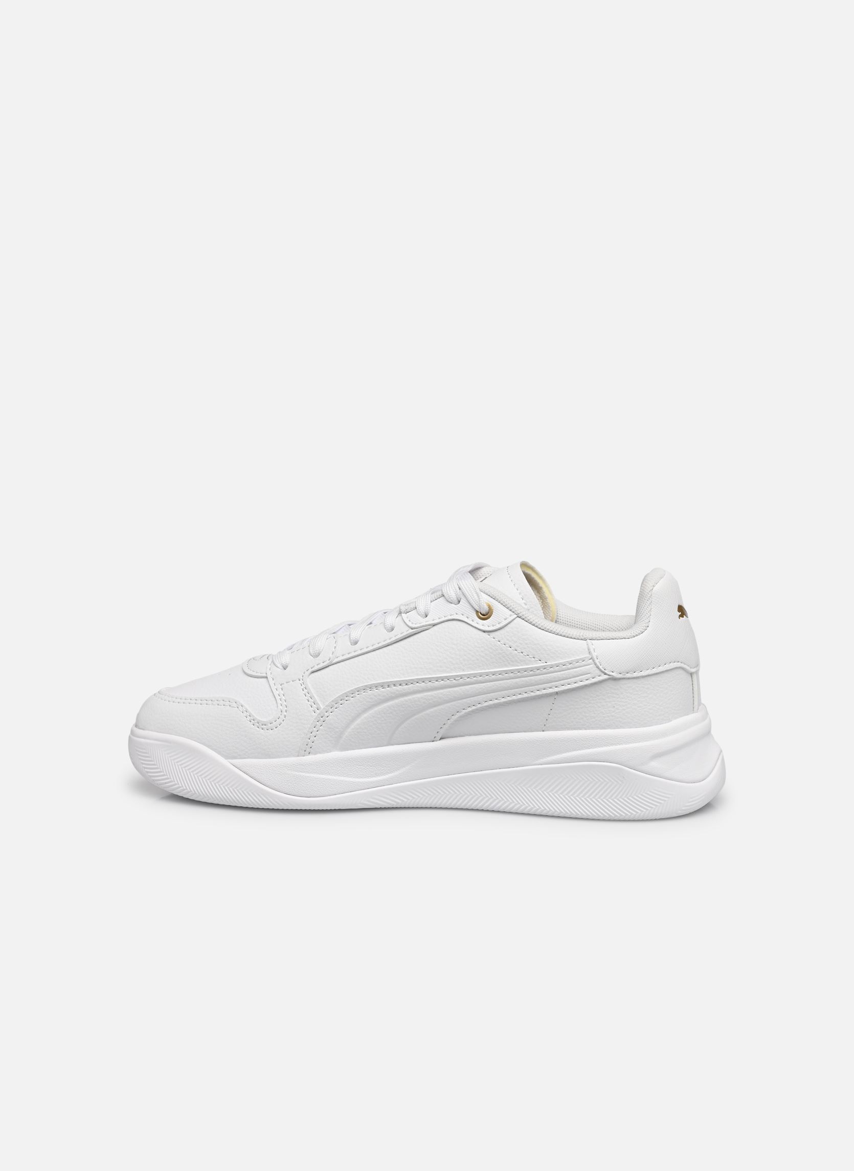 Baskets Court Bae JR fille blanc Puma Baskets Court Bae JR fille blanc PUMA WHITE-PUMA WHITE-PUMA GOL