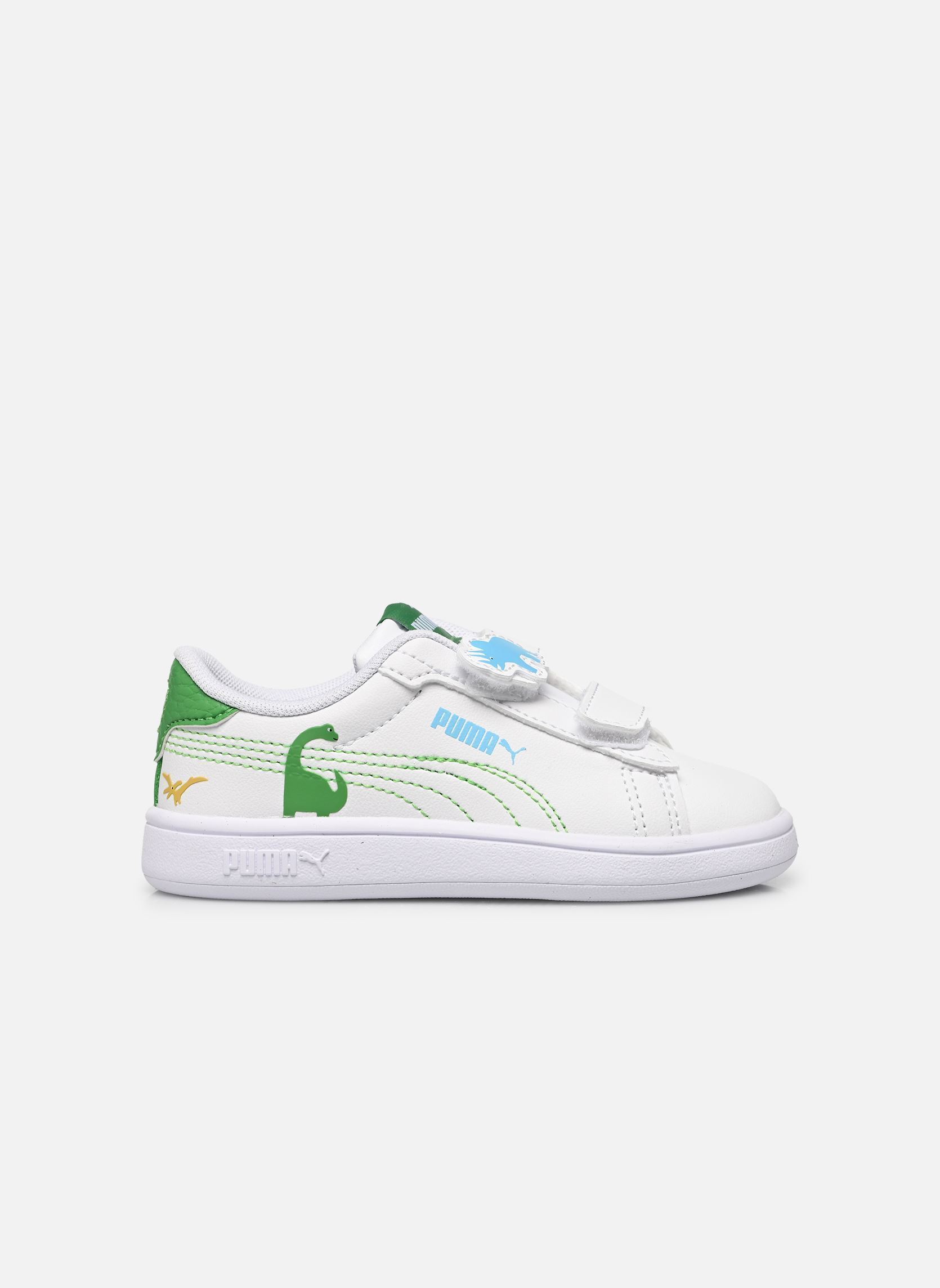 Sneaker Puma Smash 3.0 Dino V Inf jungen weiß Puma Sneaker Puma Smash 3.0 Dino V Inf jungen weiß PUMA WHITE-GREEN FRUIT-VIBRANT
