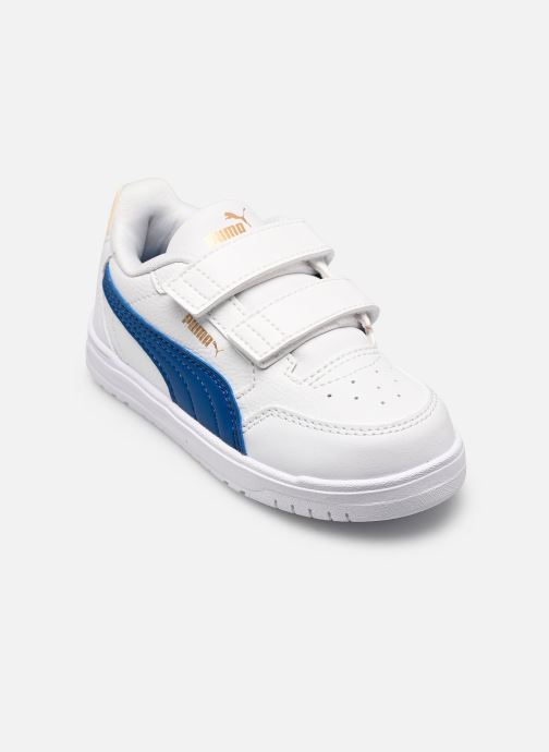 Puma Baskets Shuffle Downtown Lo V Inf garçon blanc