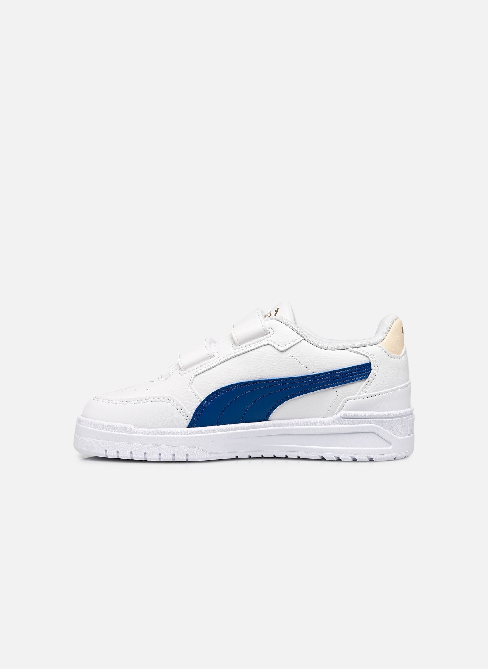 Baskets Shuffle Downtown Lo V PS garçon blanc Puma Baskets Shuffle Downtown Lo V PS garçon blanc PUMA WHITE-CLYDE ROYAL-PUMA GO