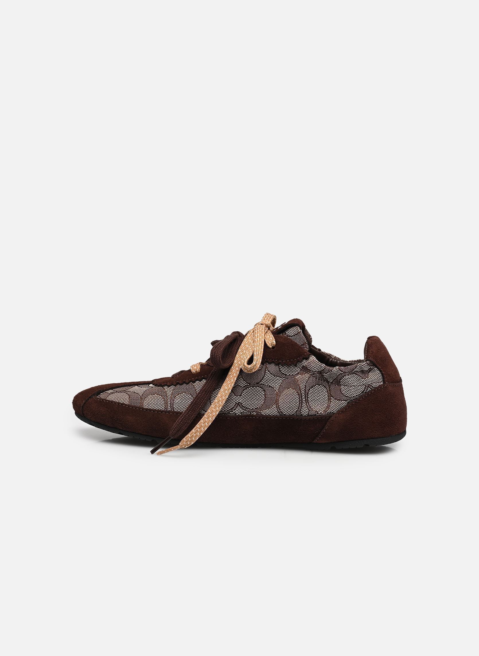 Sneakers COACH SOFT SNEAKER WITH SIGNATURE JACQUA dames bruin Coach Sneakers COACH SOFT SNEAKER WITH SIGNATURE JACQUA dames bruin MAPLE/OAK