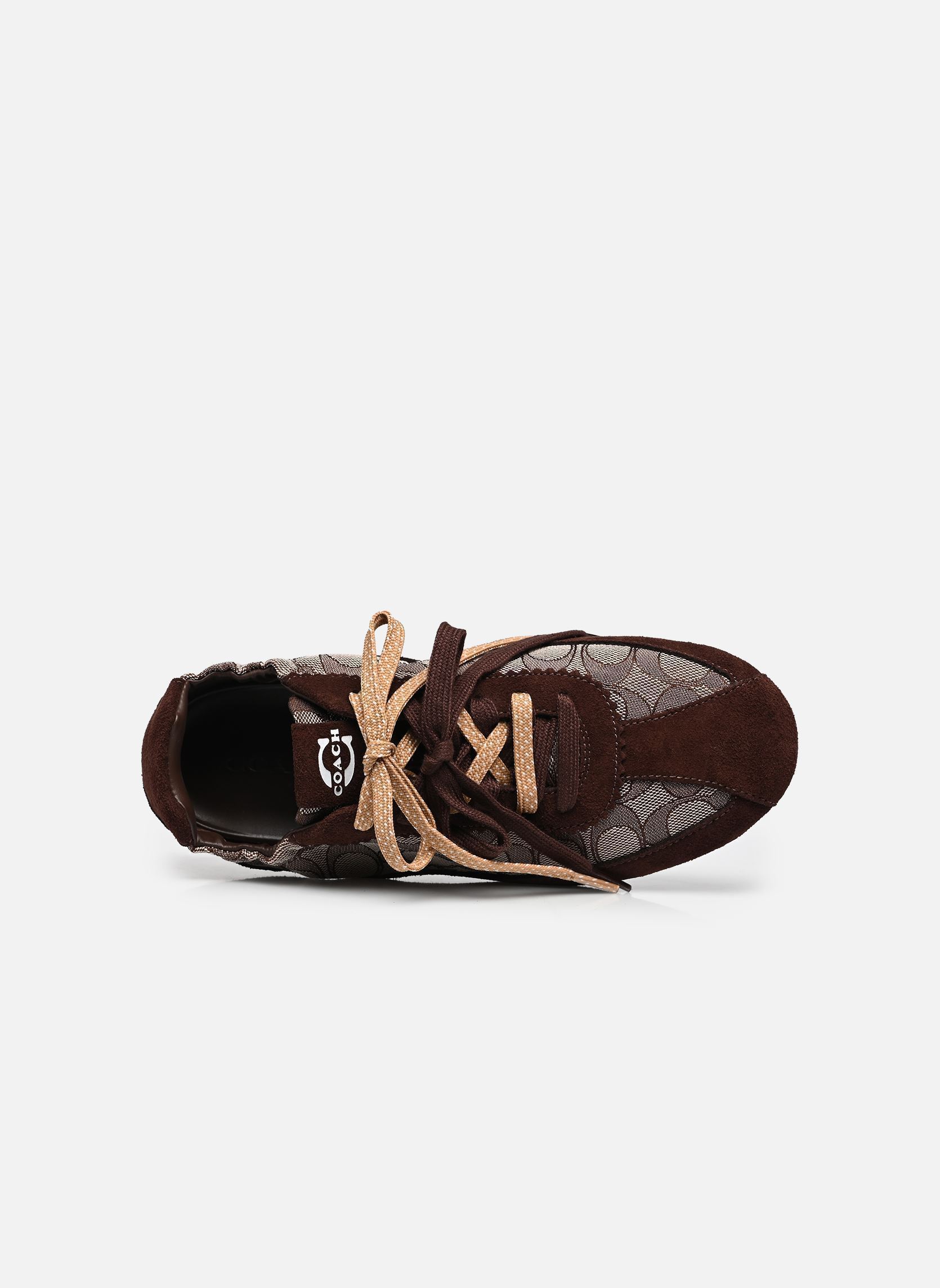 Sneakers COACH SOFT SNEAKER WITH SIGNATURE JACQUA dames bruin Coach Sneakers COACH SOFT SNEAKER WITH SIGNATURE JACQUA dames bruin MAPLE/OAK