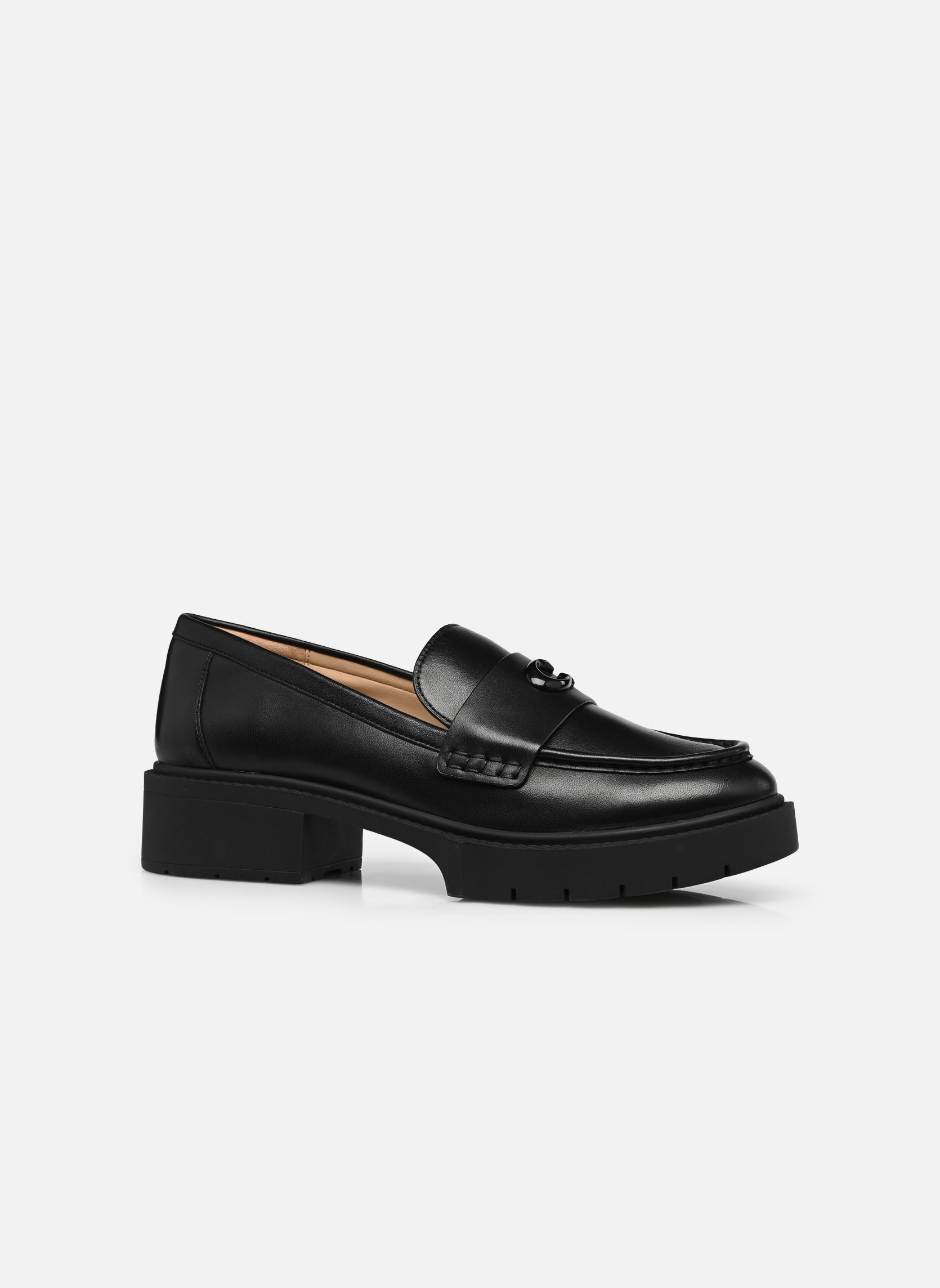 Stadsschoenen LEAH LEATHER LOAFER dames zwart Coach Stadsschoenen LEAH LEATHER LOAFER dames zwart BLACK