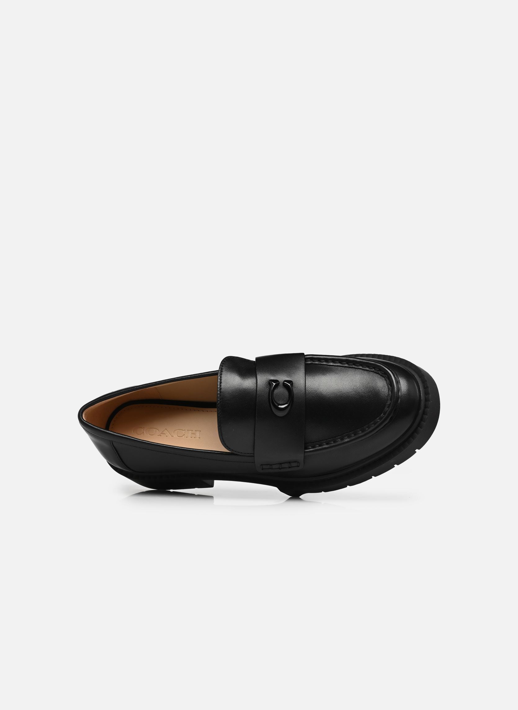Stadsschoenen LEAH LEATHER LOAFER dames zwart Coach Stadsschoenen LEAH LEATHER LOAFER dames zwart BLACK