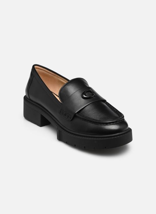 Coach Schnürschuhe LEAH LEATHER LOAFER damen schwarz
