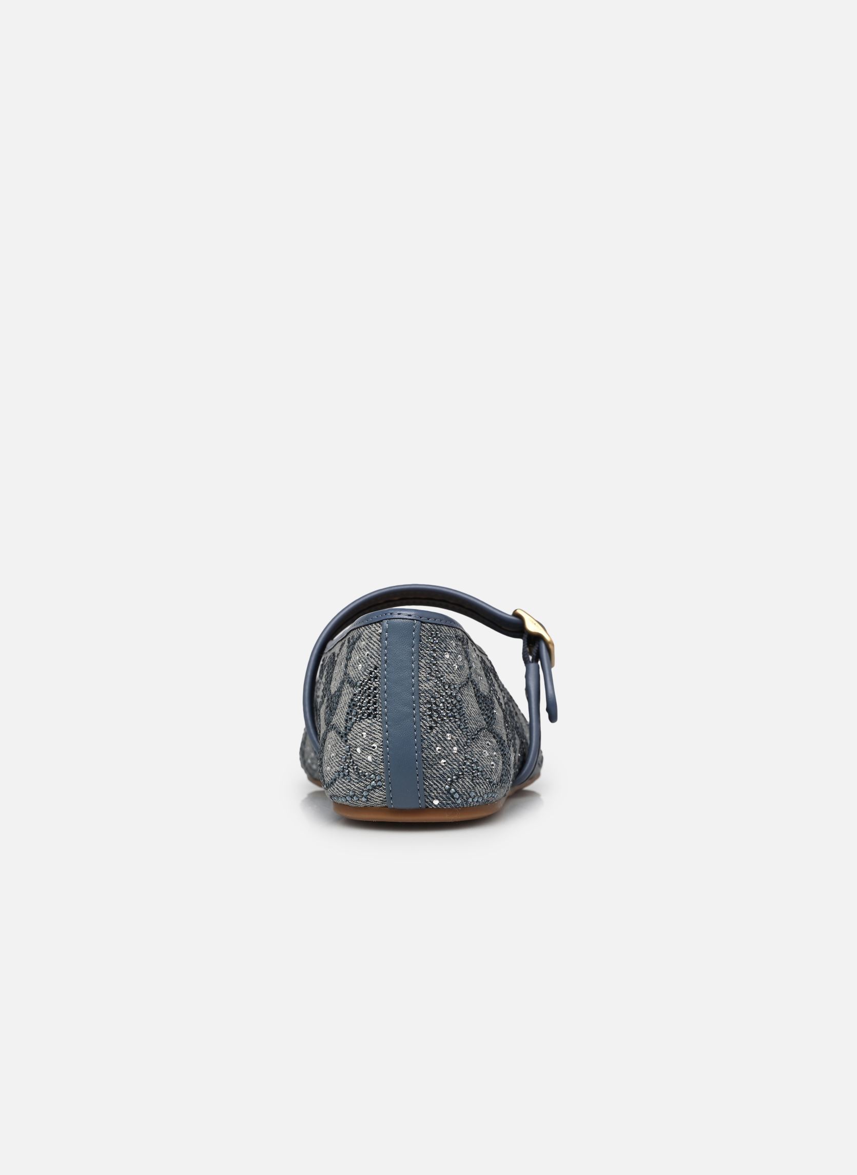 Ballerina's SCULPTED C CRYSTAL SIGNATURE DENIM SOFT dames blauw Coach Ballerina's SCULPTED C CRYSTAL SIGNATURE DENIM SOFT dames blauw DENIM