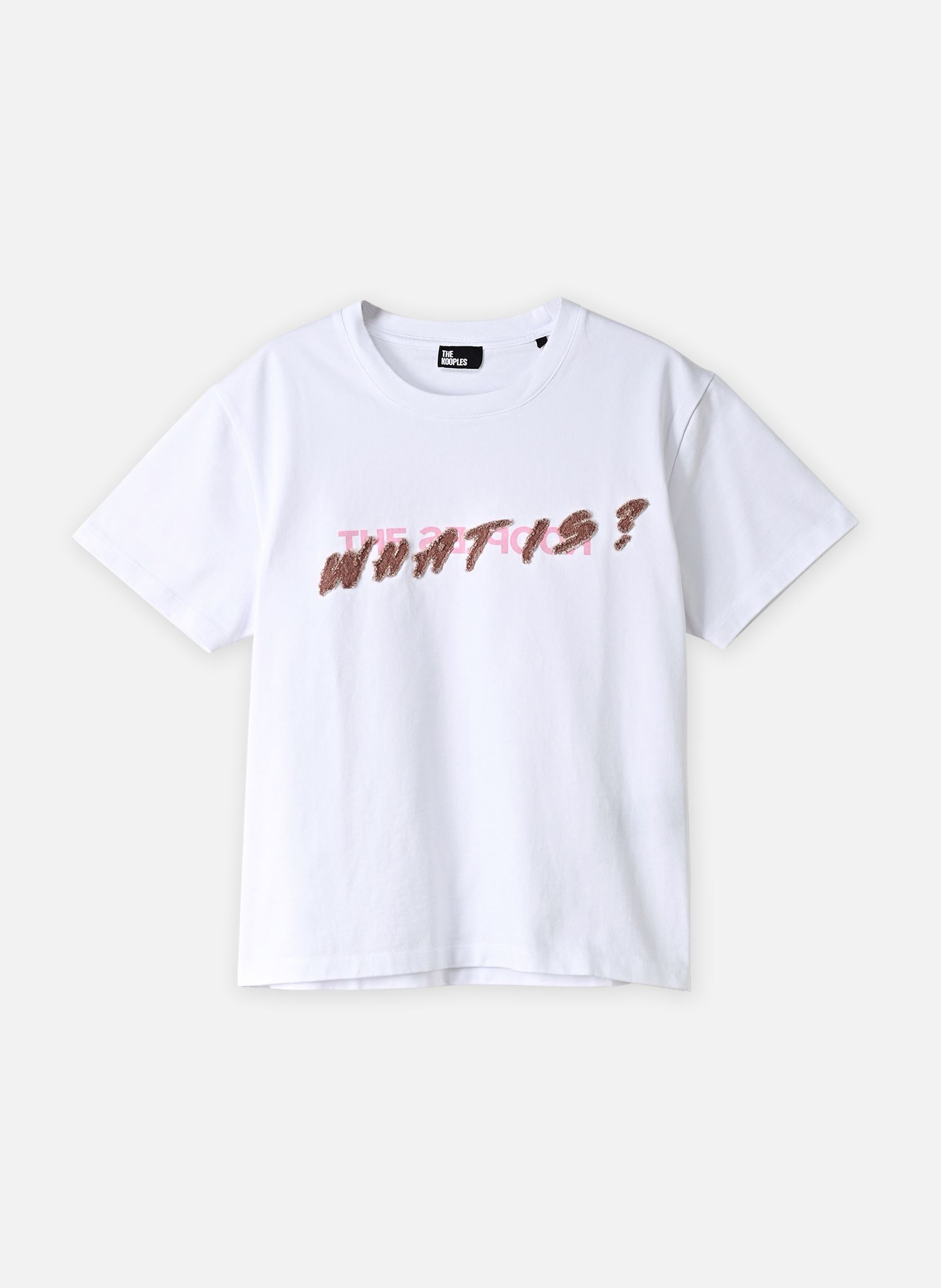 Tee-shirts FTSC33033K femme blanc The Kooples Tee-shirts FTSC33033K femme blanc WHI01