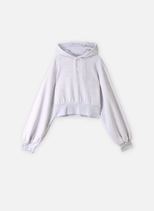 Puma Sweatshirts ESS Cropped Balloon Sleeve Hoodie TR femme gris