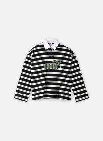 Poloshirts ESS ELEVATED No. 1 Logo Oversized Stripe damen schwarz