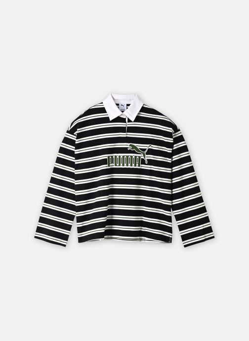 Puma Poloshirts ESS ELEVATED No. 1 Logo Oversized Stripe damen schwarz