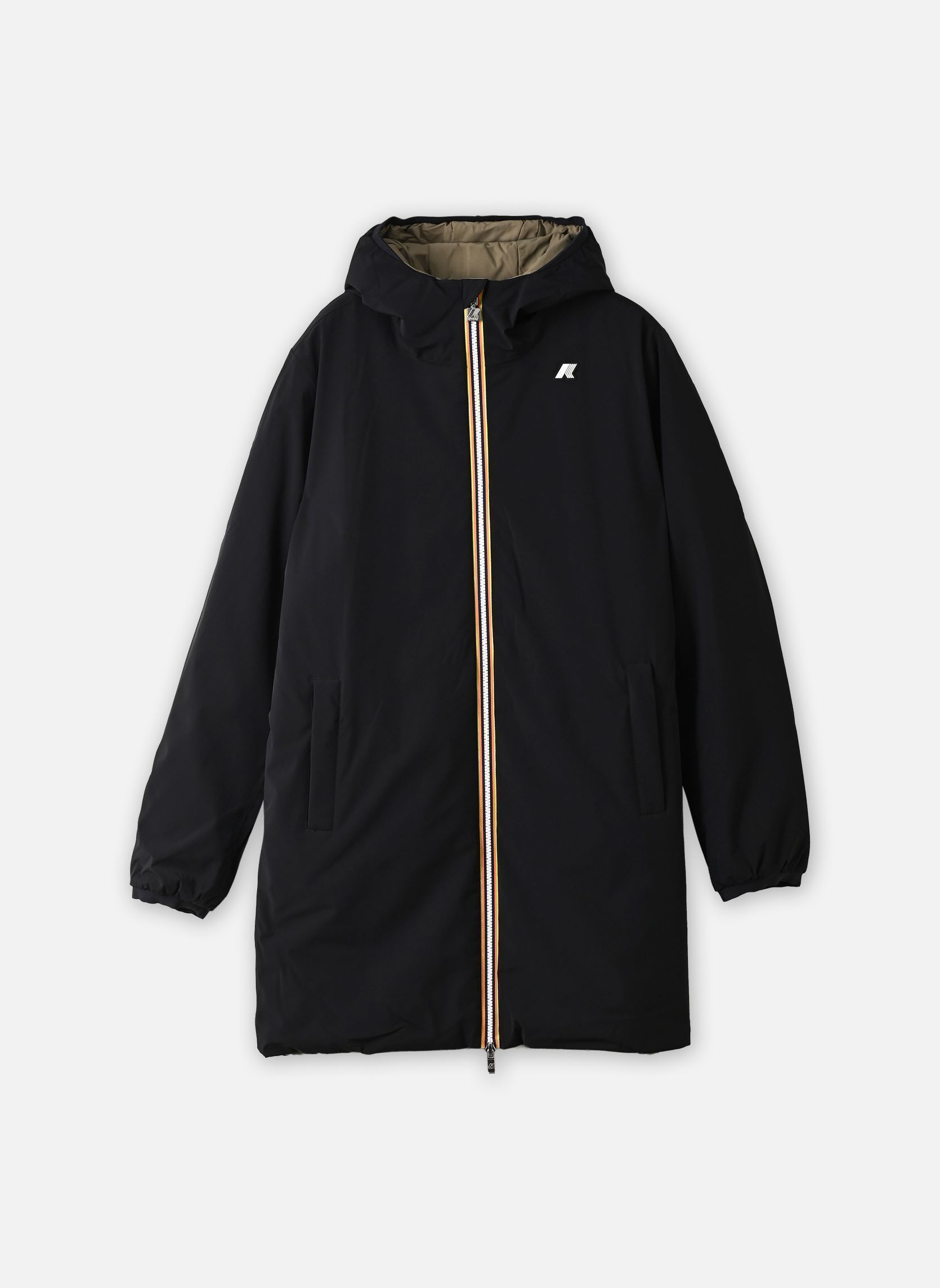 Vestes coupe-vents Jacob St Warm Double homme noir K-Way Vestes coupe-vents Jacob St Warm Double homme noir BLACK PURE - GREEN ARMY