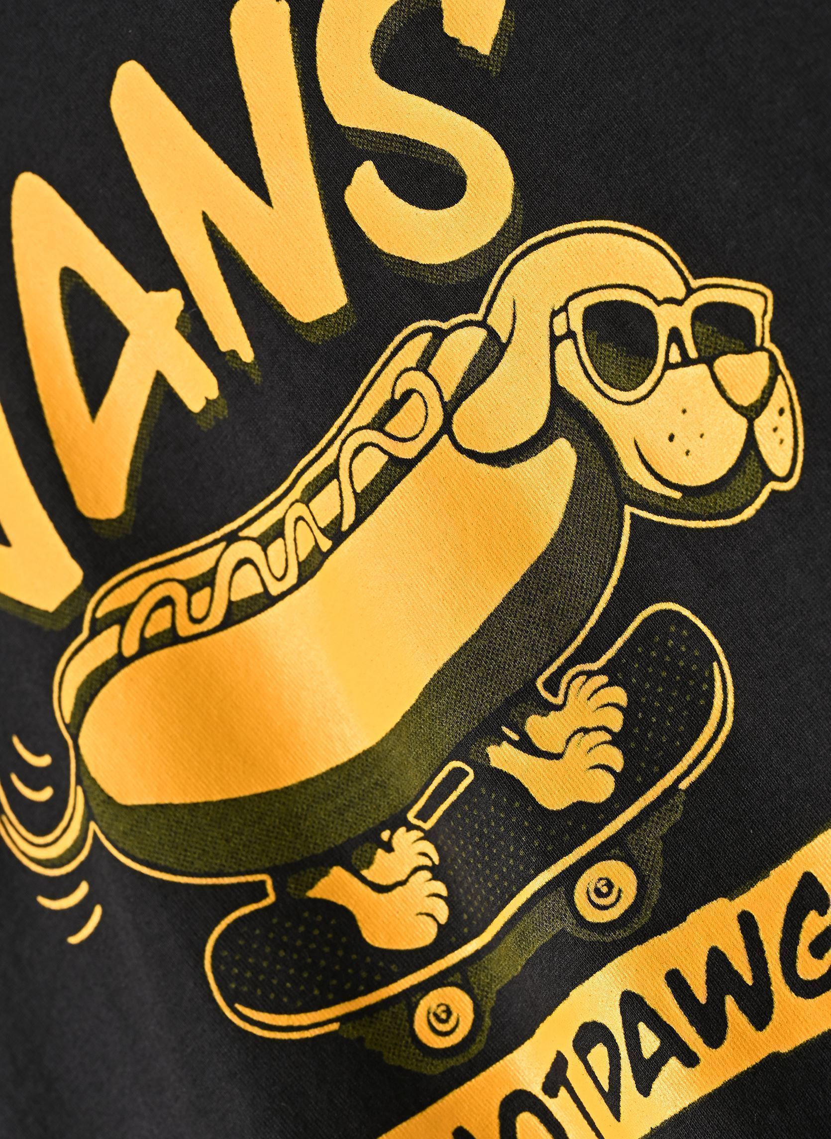 Tee-shirts Hot Dawg SS Tee garçon noir Vans Tee-shirts Hot Dawg SS Tee garçon noir BLACK