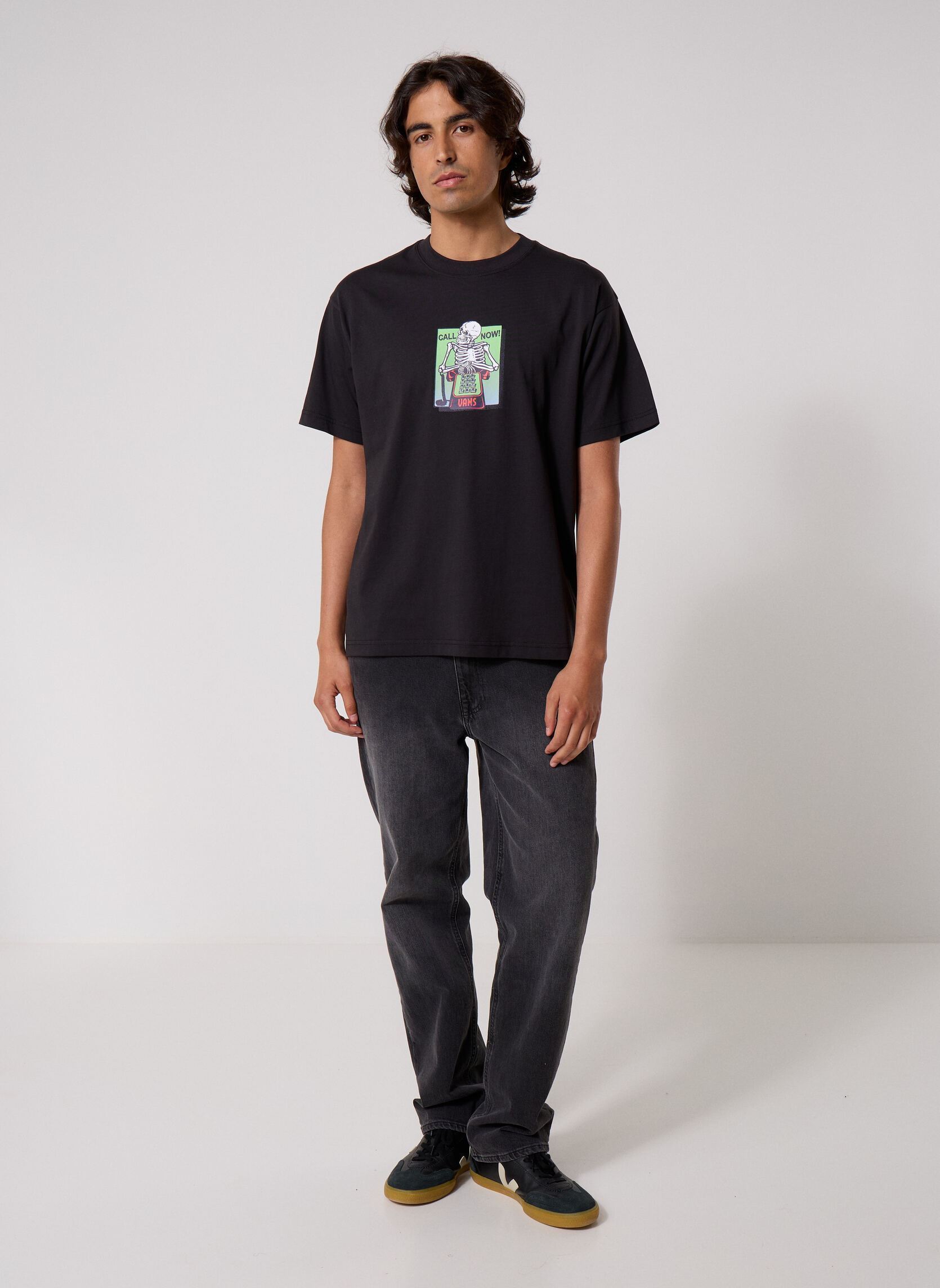 T-shirts Call Now SS Tee heren zwart Vans T-shirts Call Now SS Tee heren zwart BLACK