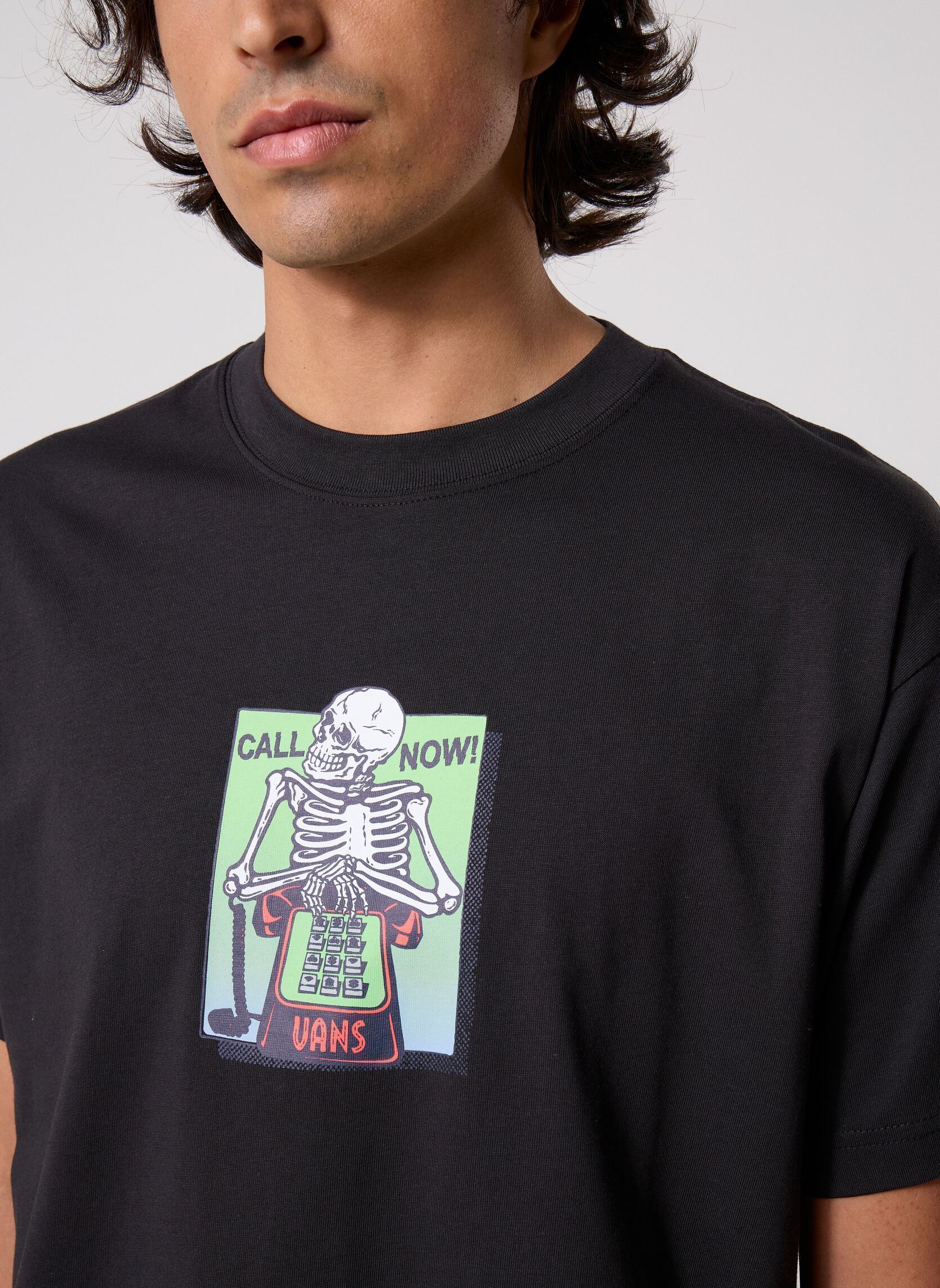 T-shirts Call Now SS Tee heren zwart Vans T-shirts Call Now SS Tee heren zwart BLACK