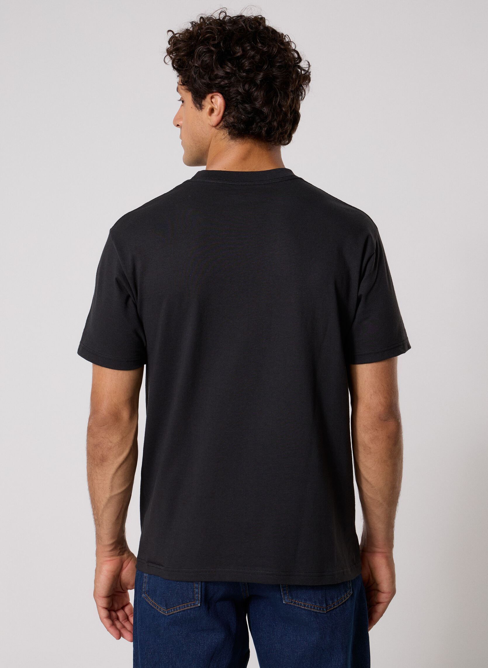 T-shirts New Left Chest SS Tee heren zwart Vans T-shirts New Left Chest SS Tee heren zwart BLACK/WHITE