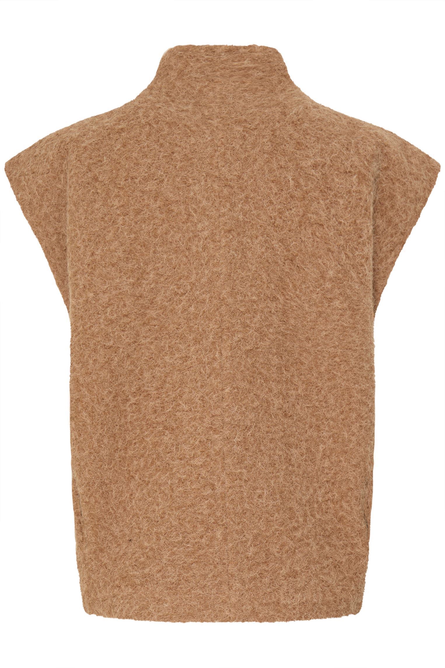 Jacken und Mäntel Byabanna Waistcoat damen beige B-Young Jacken und Mäntel Byabanna Waistcoat damen beige HUMUS MELANGE