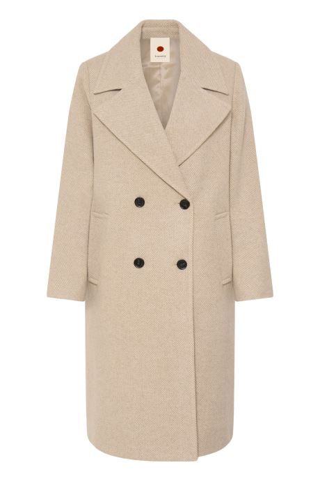 B-Young Mäntel Bybanbara Pea Coat damen beige