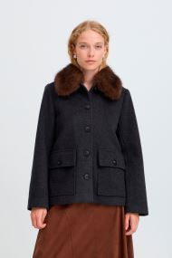 Jassen en mantels Bybecila Collar Jacket dames grijs