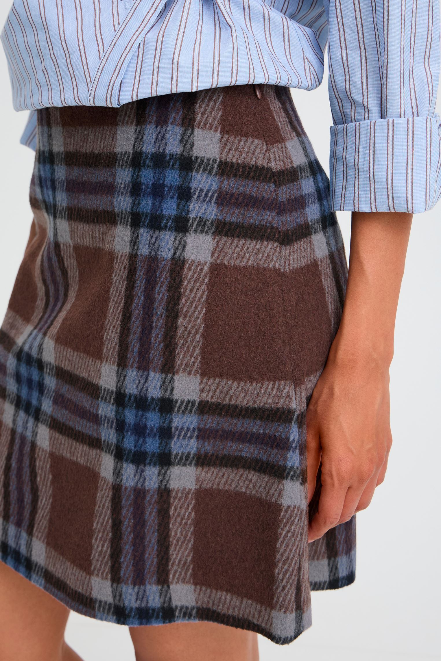 Jupes Bybree Skirt femme marron B-Young Jupes Bybree Skirt femme marron POTTING SOIL CHECK