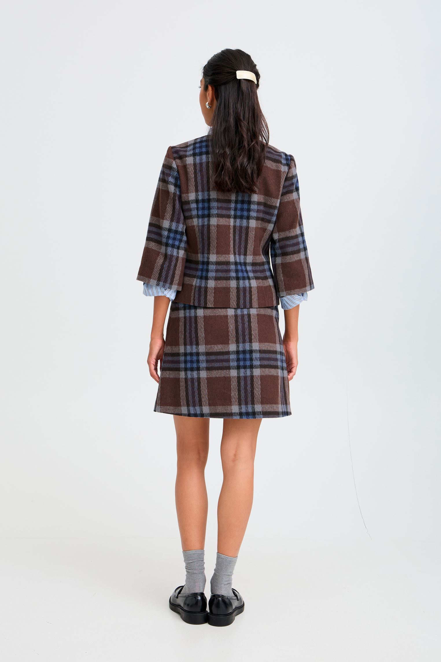 Jupes Bybree Skirt femme marron B-Young Jupes Bybree Skirt femme marron POTTING SOIL CHECK