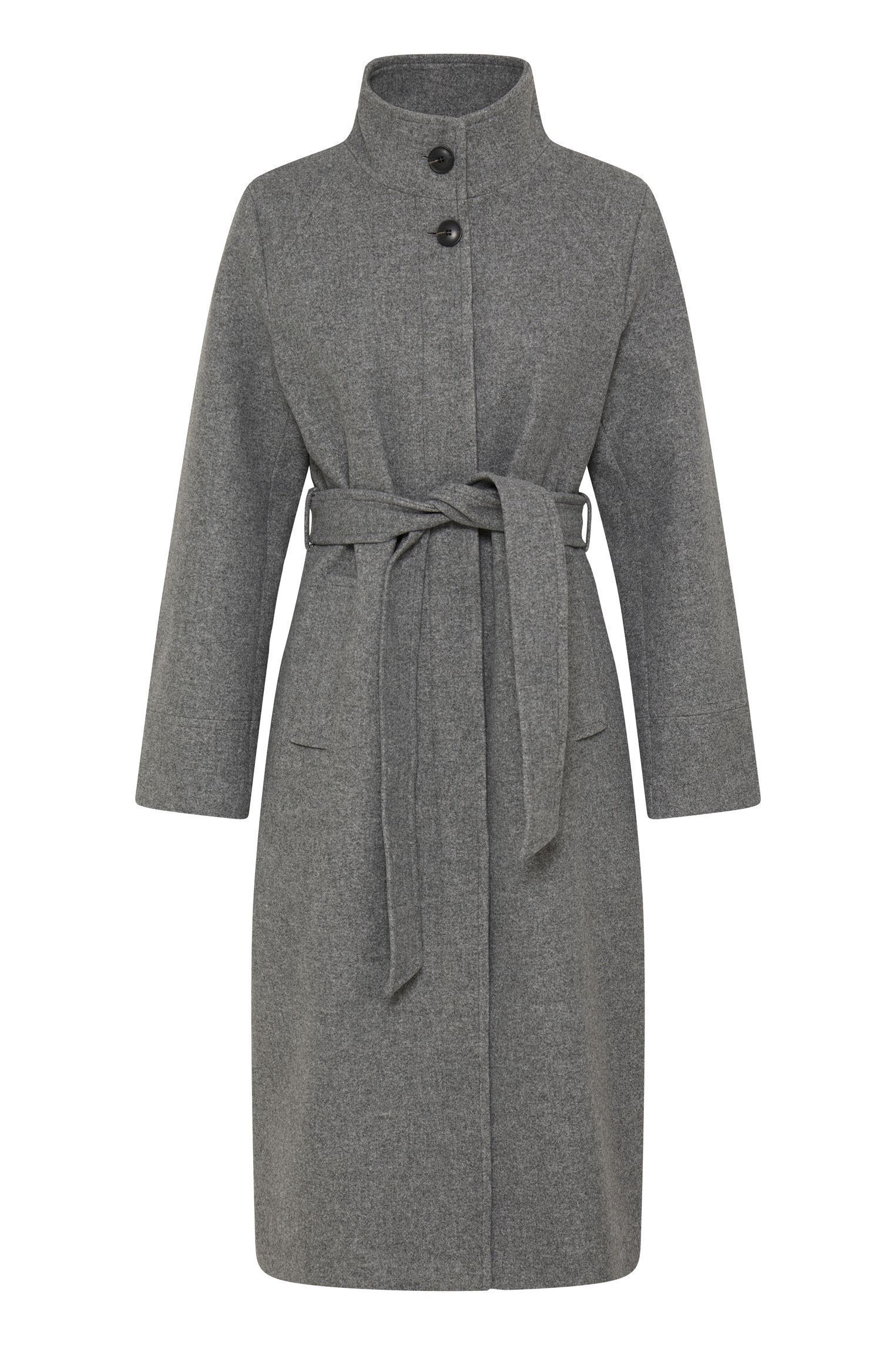 Mäntel Bycalia Mel Long Coat damen grau B-Young Mäntel Bycalia Mel Long Coat damen grau MID GREY MELANGE