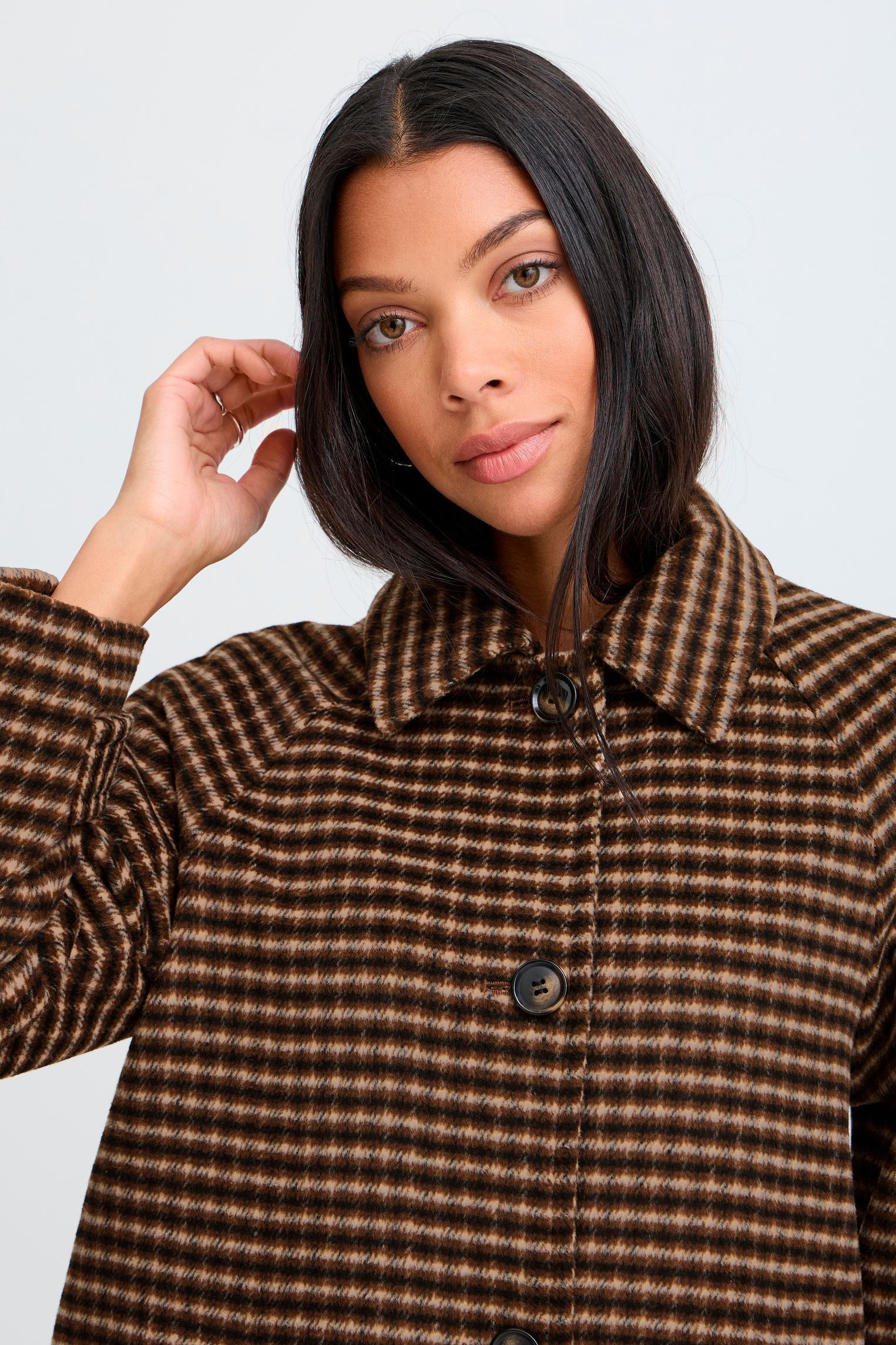 Mäntel Bycamio Coat damen braun B-Young Mäntel Bycamio Coat damen braun OLIVE NIGHT CHECK
