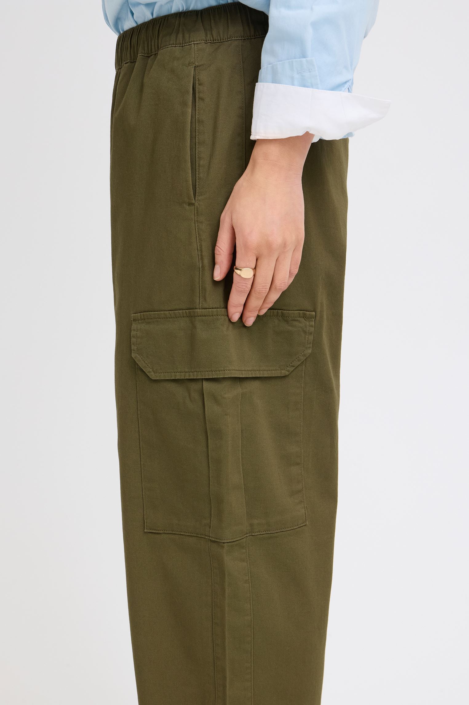 Pantalons Bydafoil Cargo Pants femme kaki B-Young Pantalons Bydafoil Cargo Pants femme kaki BEECH