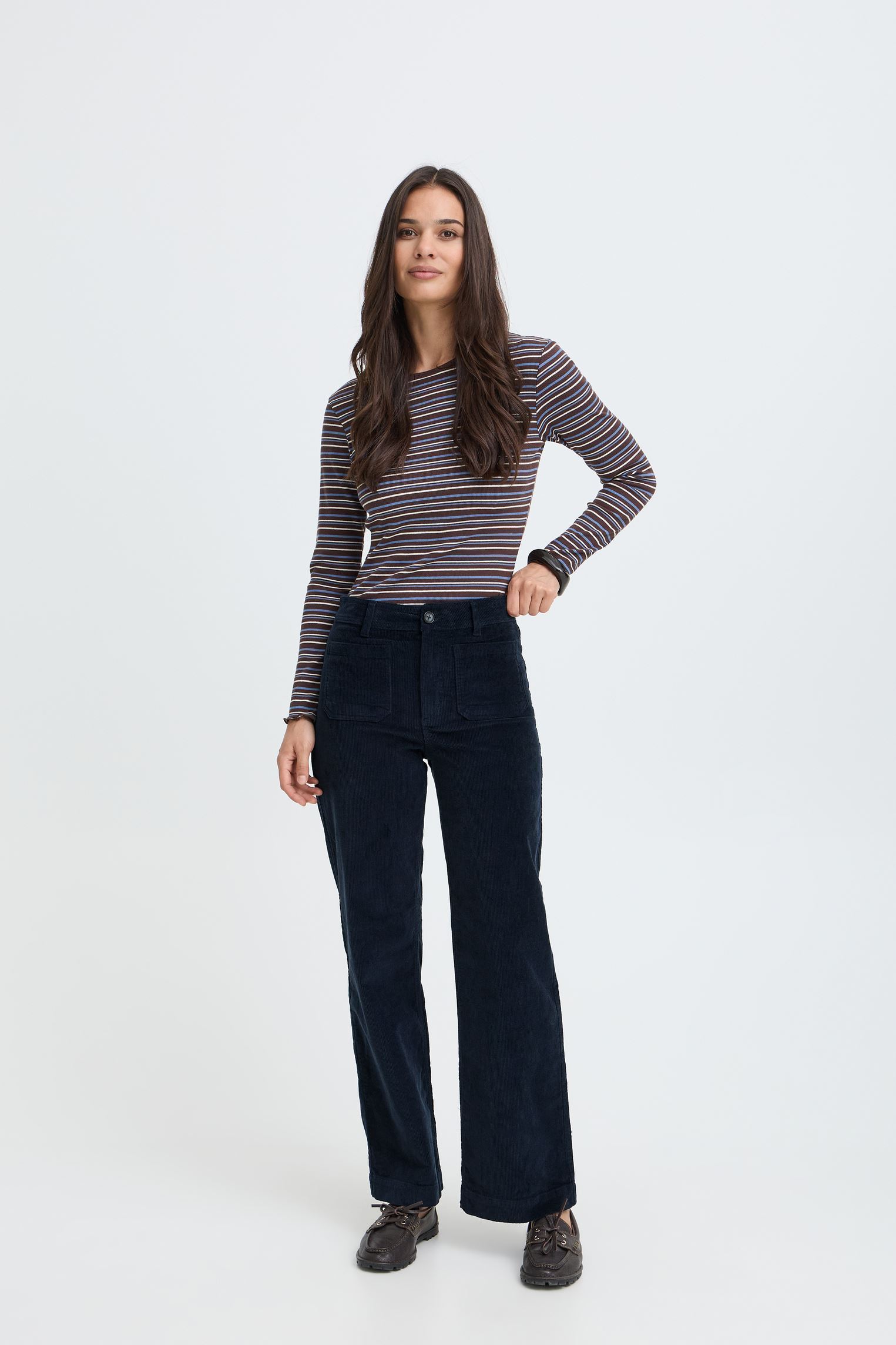 Hosen Bydasik Pocket Pants damen marineblau B-Young Hosen Bydasik Pocket Pants damen marineblau DARK SAPPHIRE
