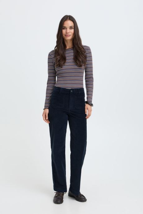B-Young Pantalons Bydasik Pocket Pants femme marine