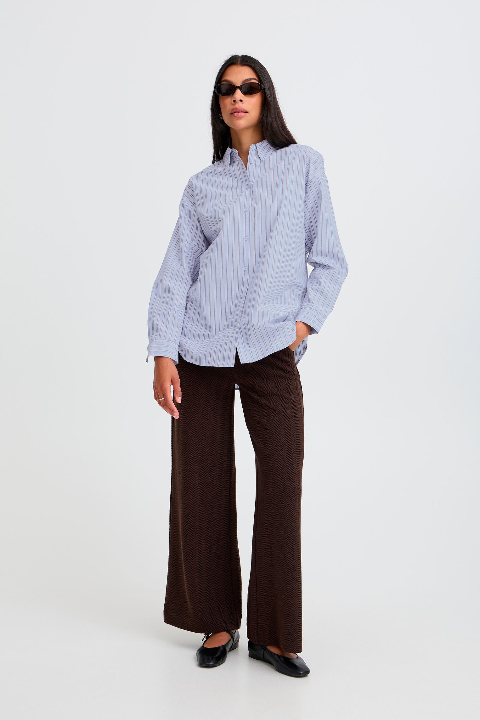 Hemden Byhene Shirt damen blau B-Young Hemden Byhene Shirt damen blau CHAMBRAY BLUE STRIPE