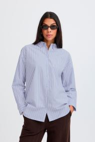 Hemden Byhene Shirt damen blau B-Young Hemden Byhene Shirt damen blau CHAMBRAY BLUE STRIPE