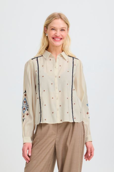 B-Young Chemises Byirisa Shirt femme beige