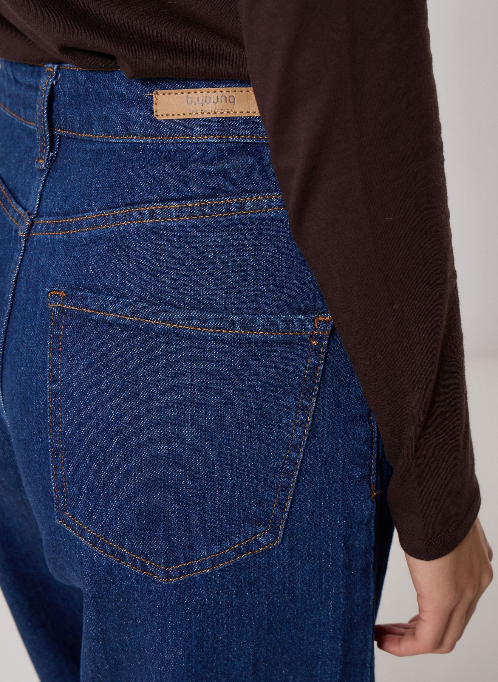 Jeans Bykajane Wide Jeans femme bleu B-Young Jeans Bykajane Wide Jeans femme bleu DARK BLUE DENIM