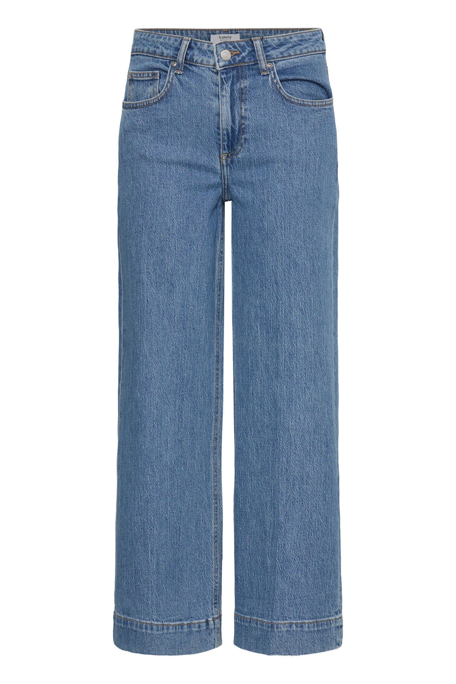 Jeans Bykibine Emb Jeans femme bleu B-Young Jeans Bykibine Emb Jeans femme bleu MID BLUE DENIM