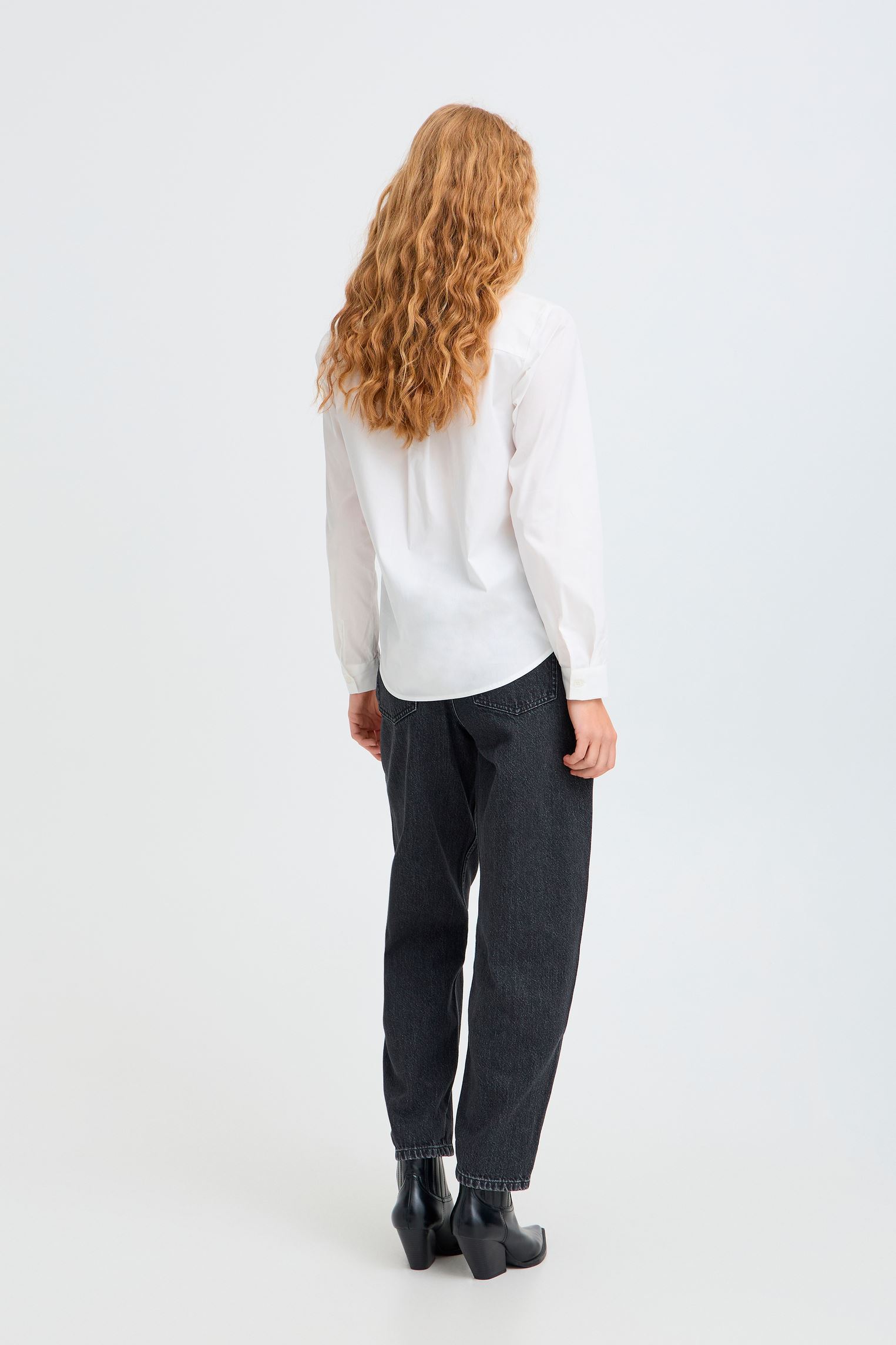 Jeans Bykizion Barrel Jeans damen marineblau B-Young Jeans Bykizion Barrel Jeans damen marineblau BLACK DENIM