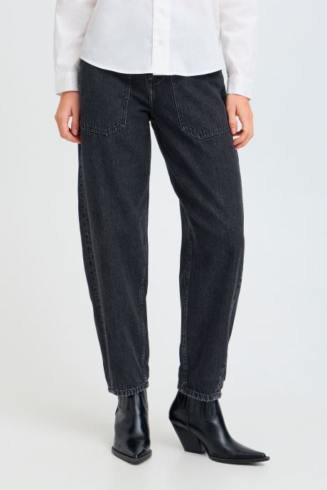 B-Young Jeans Bykizion Barrel Jeans damen marineblau