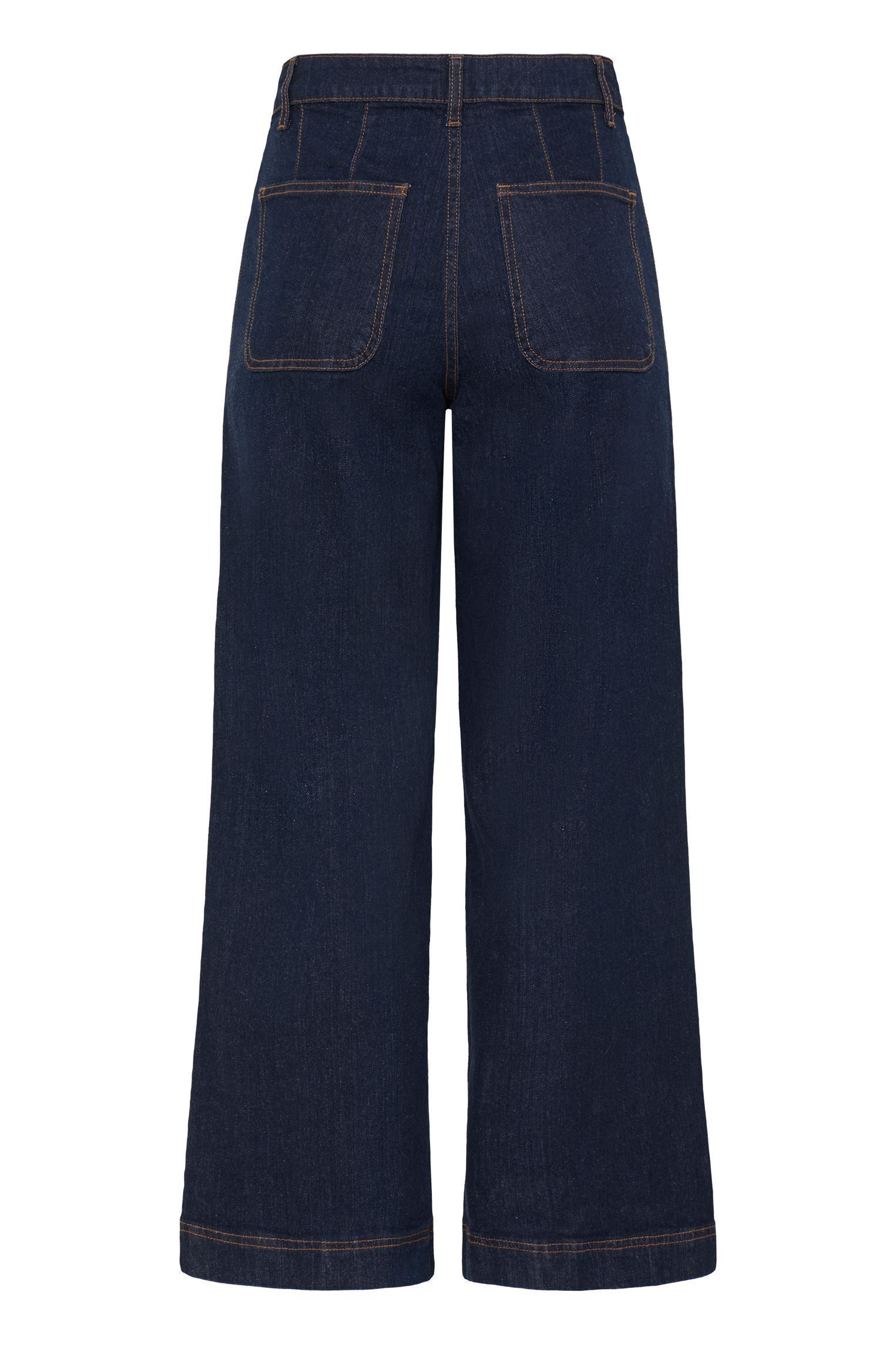 Jeans Bykomma Wide Jeans 2 femme marine B-Young Jeans Bykomma Wide Jeans 2 femme marine RINSE BLUE DENIM