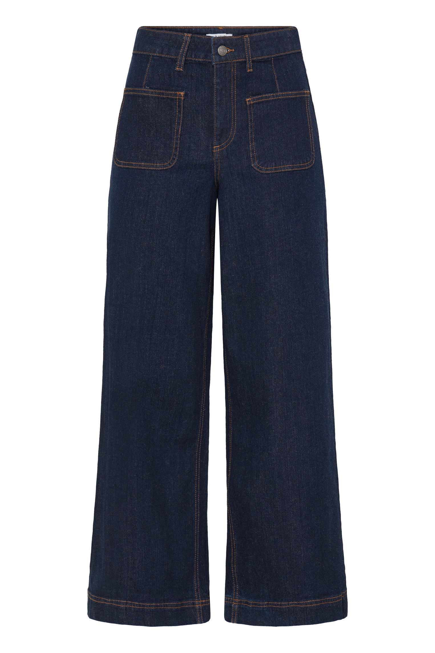 Jeans Bykomma Wide Jeans 2 femme marine B-Young Jeans Bykomma Wide Jeans 2 femme marine RINSE BLUE DENIM