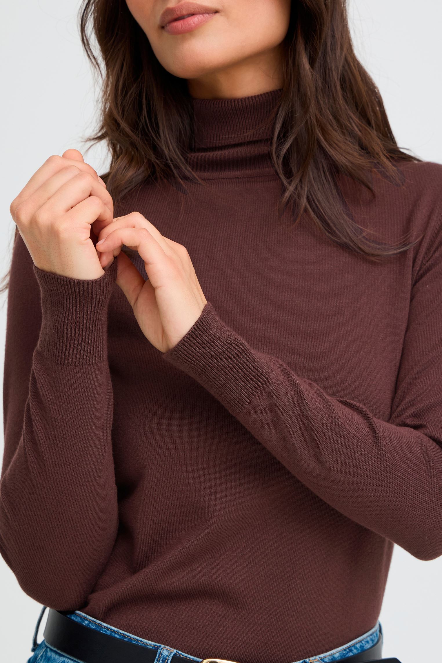 Truien Bymmorla Rollneck dames bruin B-Young Truien Bymmorla Rollneck dames bruin JAVA