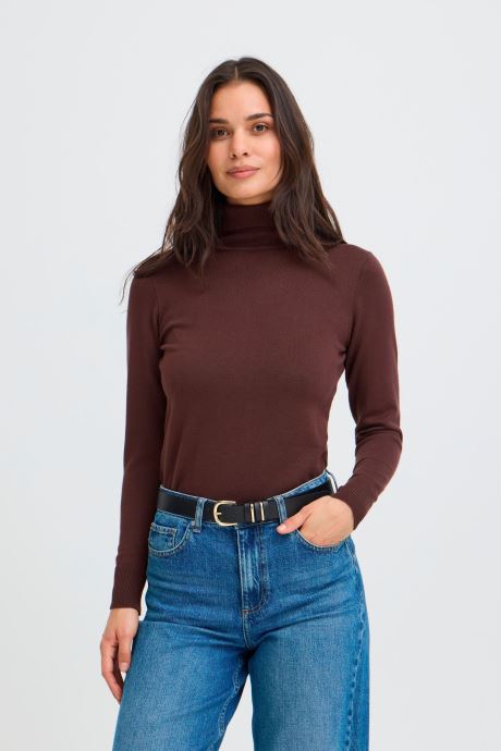 B-Young Truien Bymmorla Rollneck dames bruin