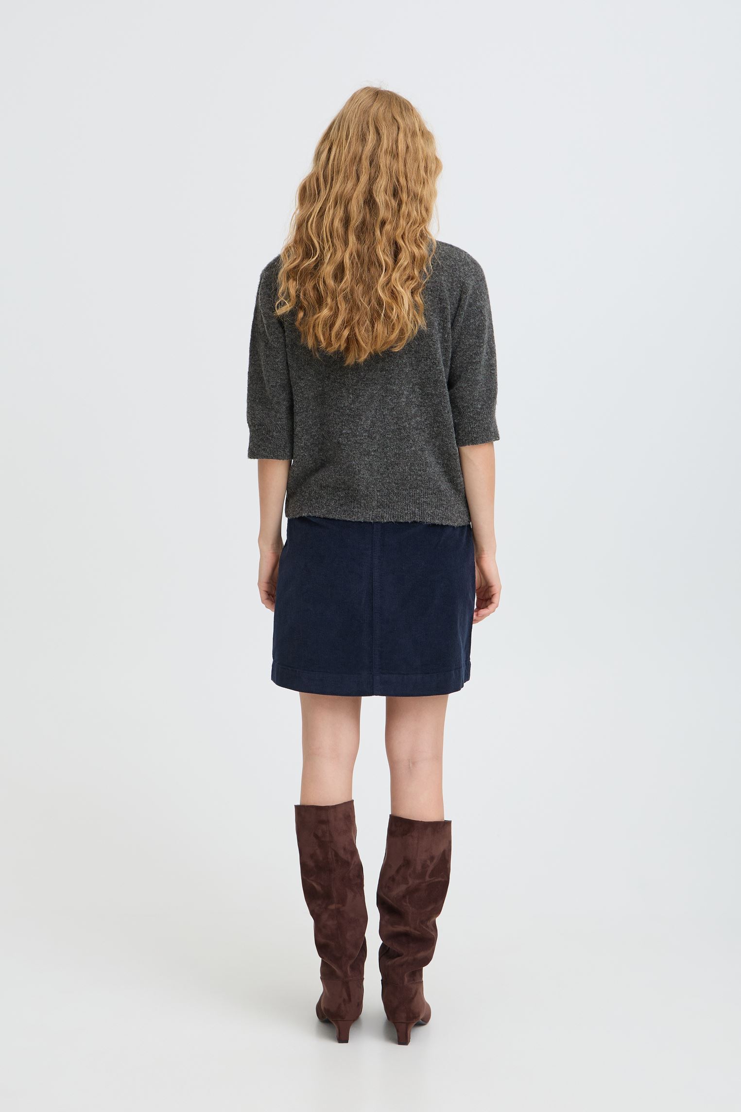 Strickjacken und Westen Byofira Cardigan damen grau B-Young Strickjacken und Westen Byofira Cardigan damen grau DARK GREY MEL. ARGYLE