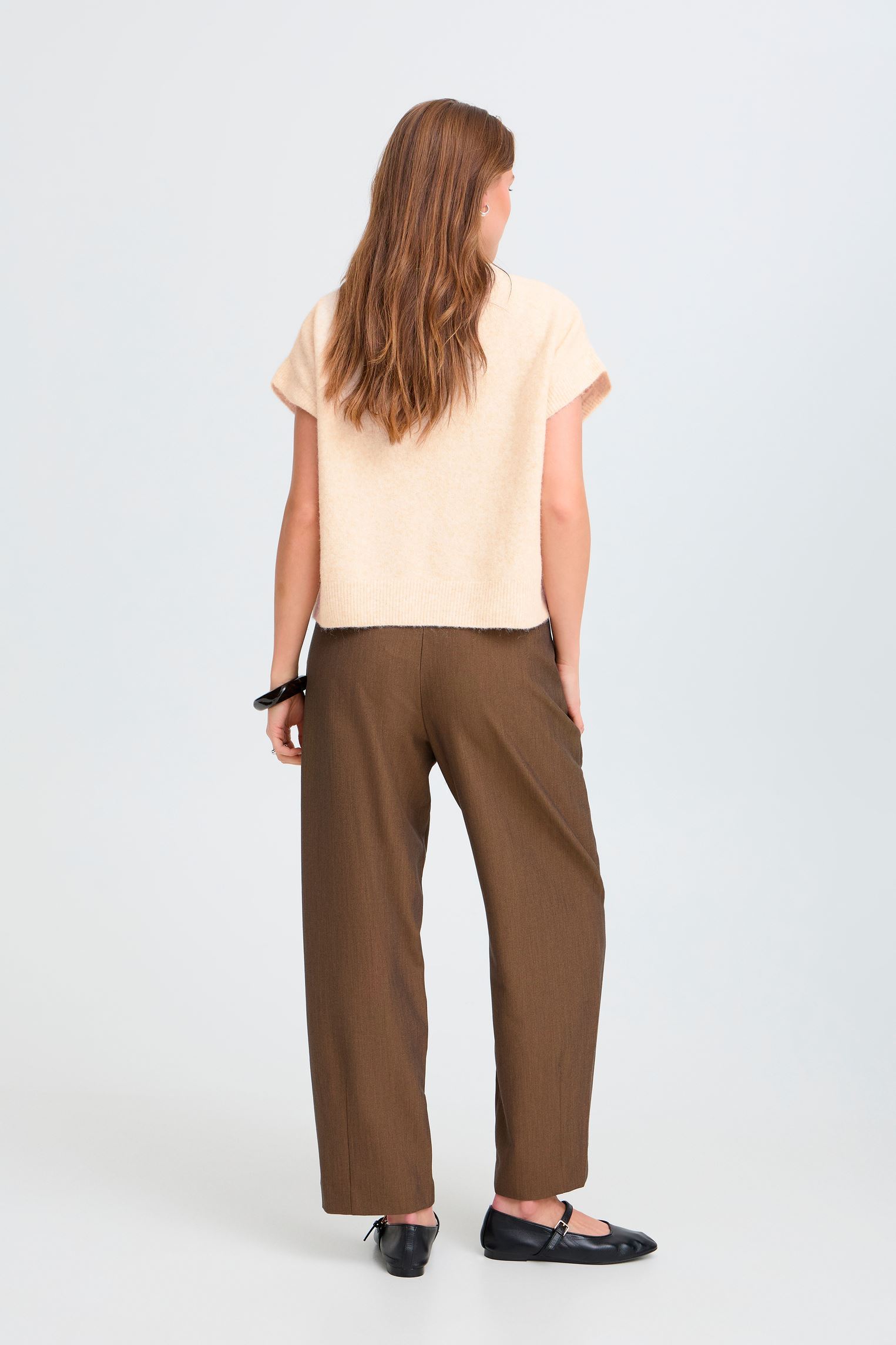 Pulls Byomea Deco Slipover femme blanc B-Young Pulls Byomea Deco Slipover femme blanc BIRCH MELANGE