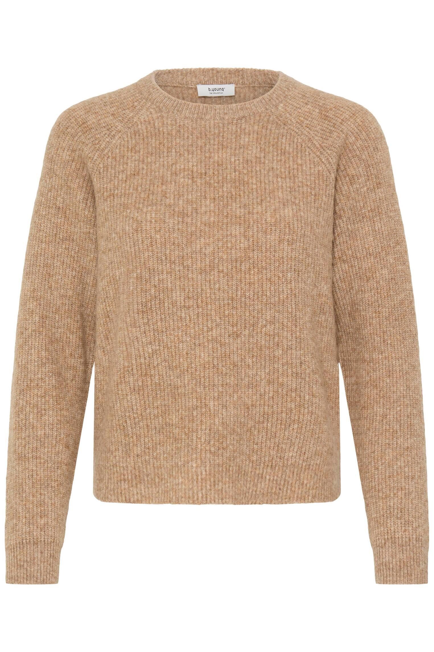 Pullover Byotaja Jumper damen beige B-Young Pullover Byotaja Jumper damen beige HUMUS MELANGE