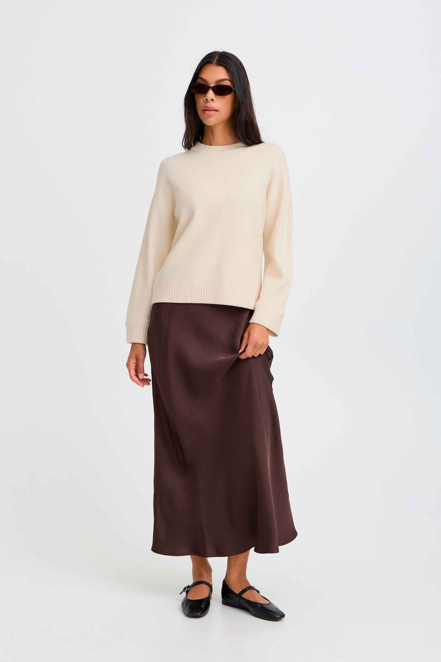 Pullover Byotari Jumper 3 damen weiß B-Young Pullover Byotari Jumper 3 damen weiß BIRCH