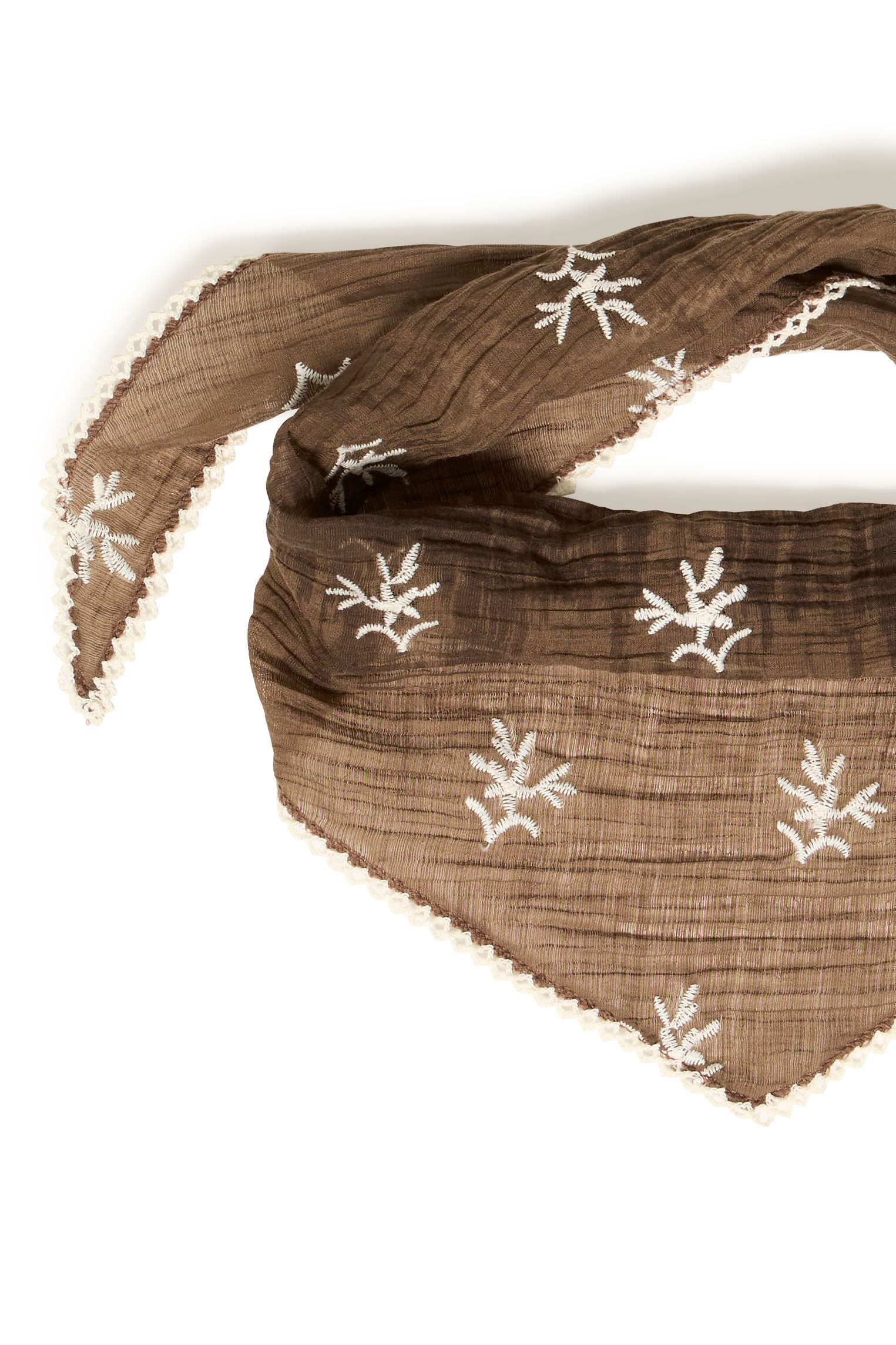 Echarpes et foulards Bywikolia Emb Triangle Scarf femme marron B-Young Echarpes et foulards Bywikolia Emb Triangle Scarf femme marron SEPIA