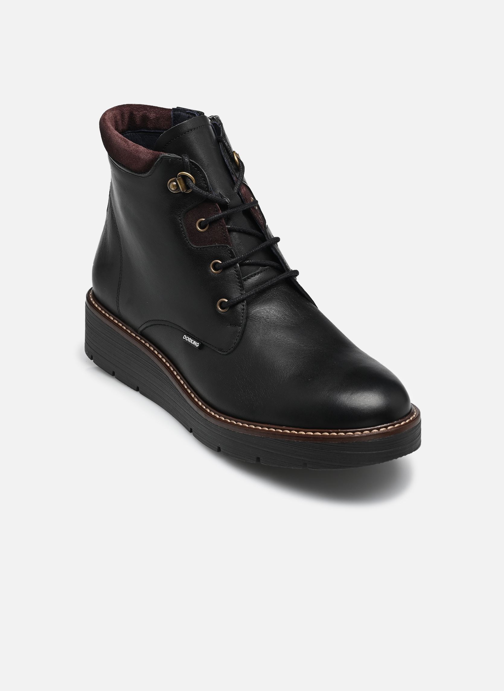 Bottines et boots AFRICA D9790 femme noir Dorking Bottines et boots AFRICA D9790 femme noir SKIMO+CALF NEGRO + MULBERRY
