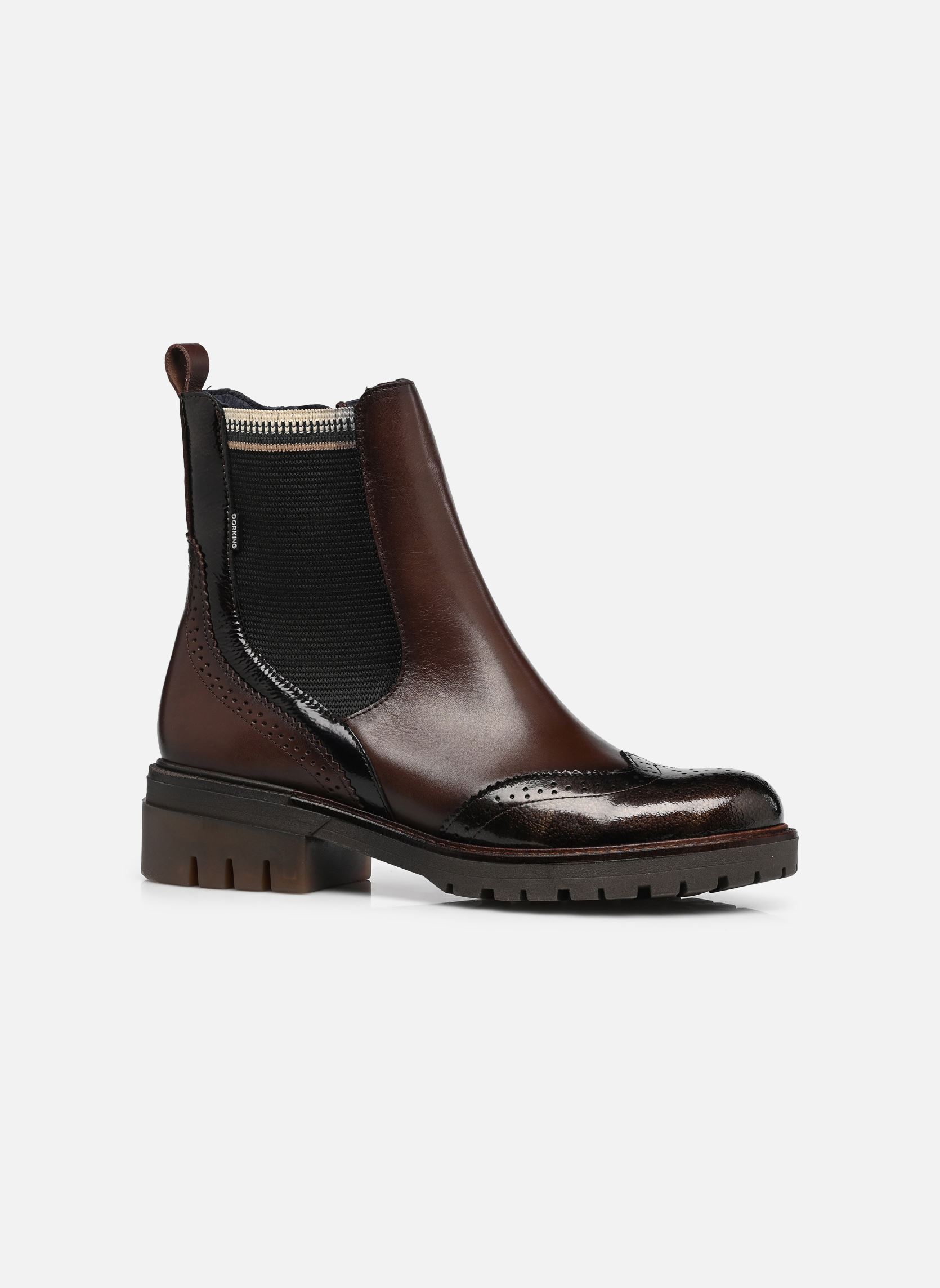 Enkellaarzen en boots CADY D9771 dames bruin Dorking Enkellaarzen en boots CADY D9771 dames bruin SUGAR+GLOW CASTAGNO + BRONCE